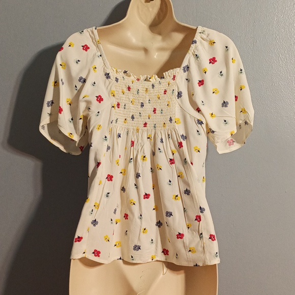 Madewell women's XS floral print blouse 100% viscose - Picture 13 of 17